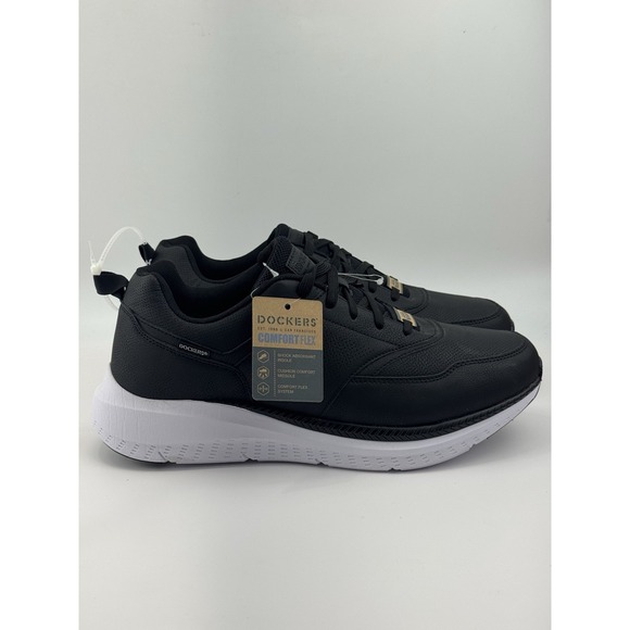 Dockers Other - Dockers' Comfort Flex Walker Men's Wide Black White Shock Absorbant Work Size 13